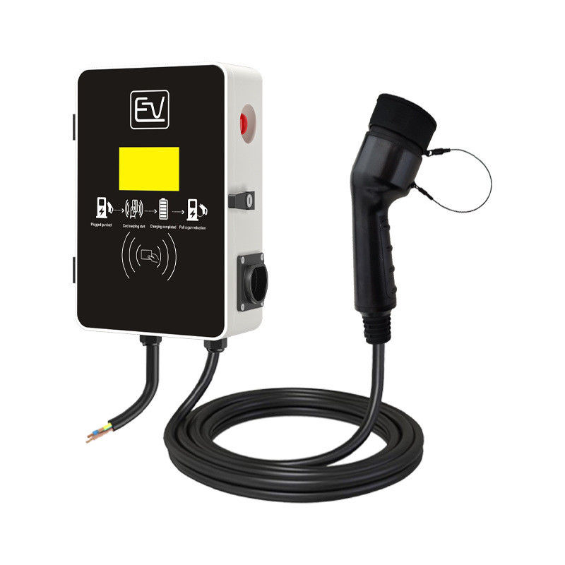 Cargador de automóvil eléctrico de tipo 2 con alto retardante de llama de combustible PC de 3 fases 16A