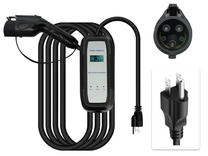 Cargador de combustible para vehículos eléctricos de alta resistencia a la llama tipo 1