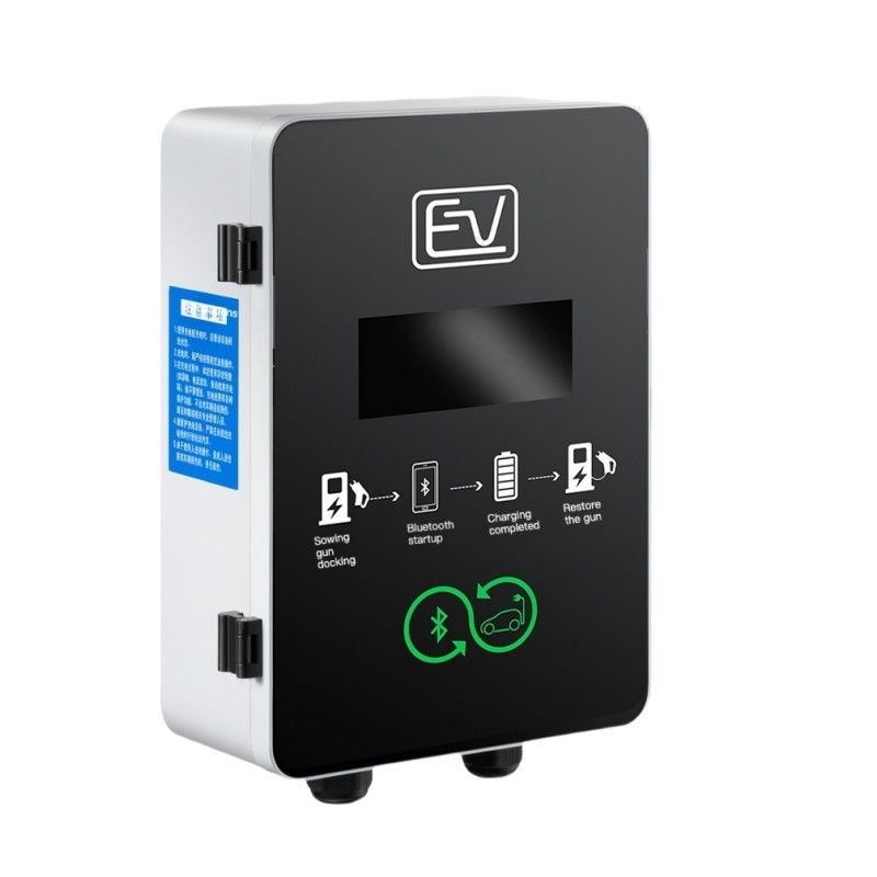 Estación de carga de vehículos eléctricos de 7kw de 3 fases de caja eléctrica rápida montada en la pared Tipo 1 y Tipo 2