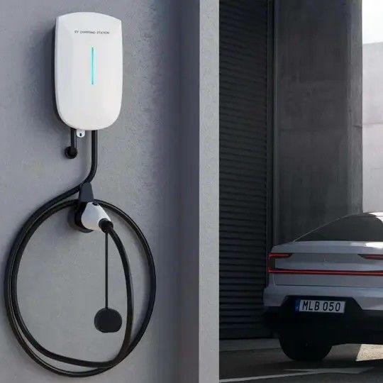 App Control Box 22 kilovatios Estación de carga de vehículos eléctricos montada en la pared para uso doméstico
