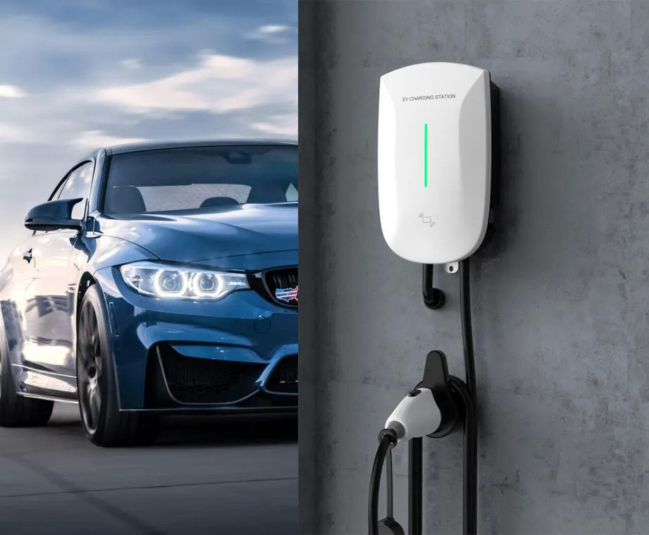 Estación de carga de vehículos eléctricos para el hogar montada en la pared