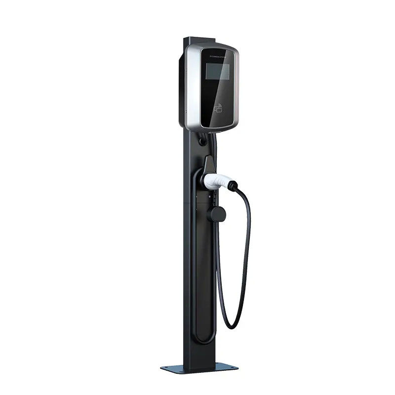 Estación de carga de vehículos eléctricos de 3 fases con pantalla LCD montada en la pared