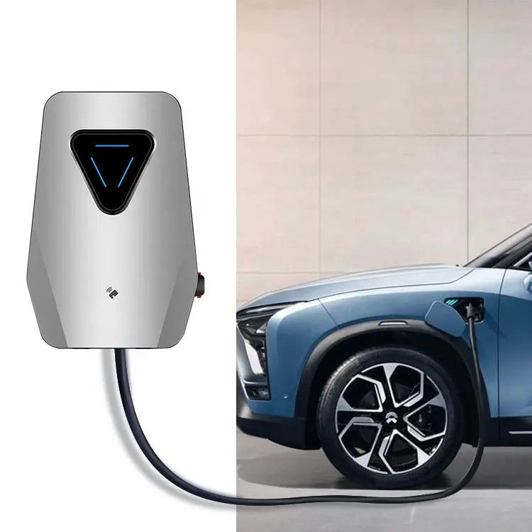 Cargador de vehículos eléctricos de pared de tipo 2 de carga rápida de hogar inteligente de 1 fase