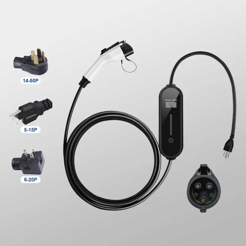 Concha impermeable 5 metros Cable 16A LED Indicador AC cargador rápido para EV