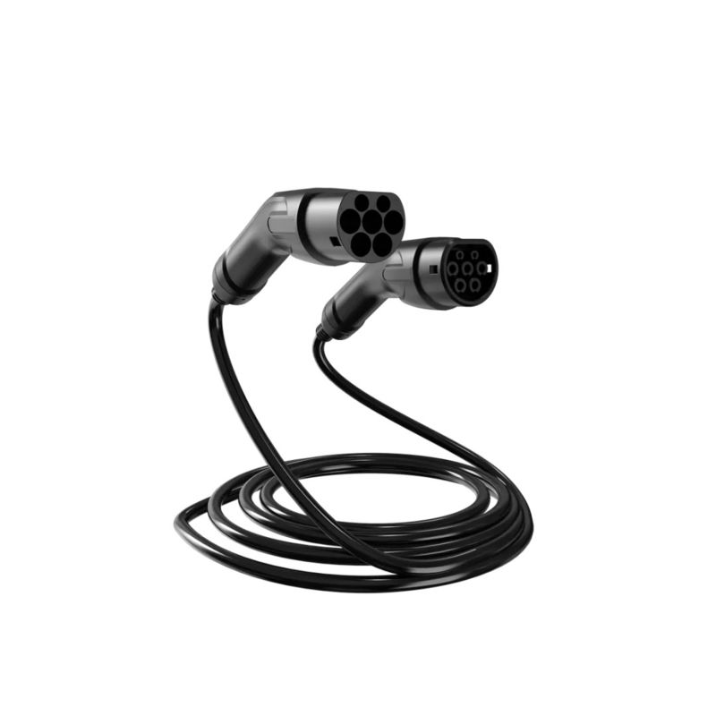 Cable de carga de doble cabeza tipo 2 32A AC para protección contra corriente