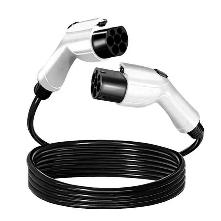 Cable de extensión de carga de vehículos eléctricos de tipo 2 a tipo 2 de termoplástico a prueba de polvo 10m