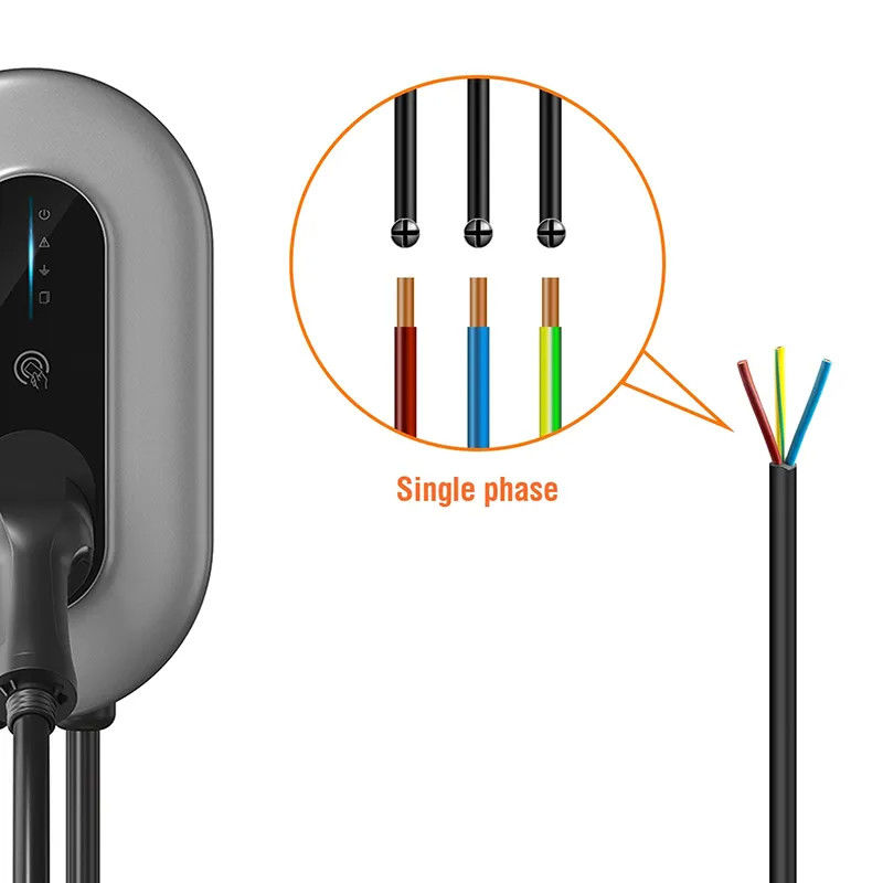 Tipo portátil conectivo IP65 - cargador de Wifi de 2 EV con el cable de los 5m
