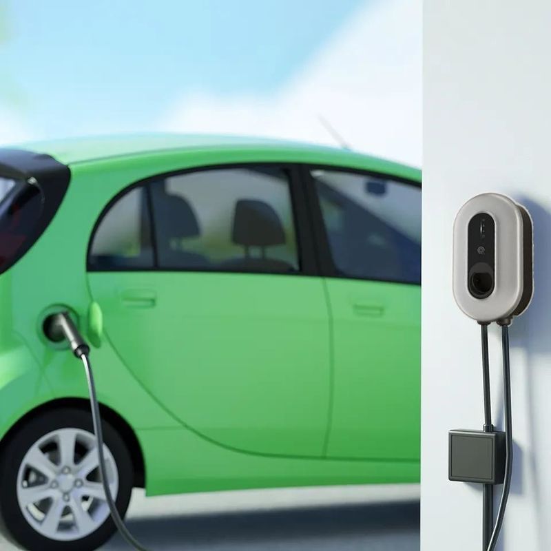 Protección contra la sobrecarga del cargador de vehículos eléctricos de tipo 2 de tipo 220V con un solo cañón