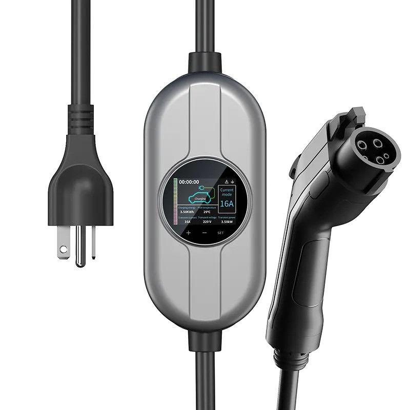 Pantalla táctil 50Hz al cargador portátil de la CA EV de 60Hz 32A para la carga rápida