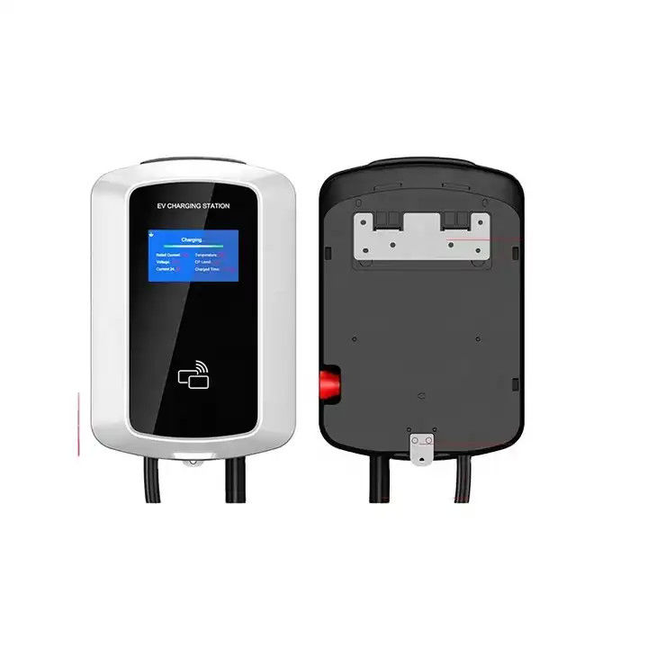 Cargador de tipo 2 de 3 fases montado en la pared para vehículos eléctricos para el hogar y el comercio