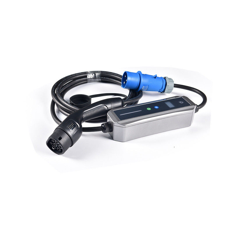 Tipo 2 colores personalizados cargador portátil de 22kw con pantalla OLED