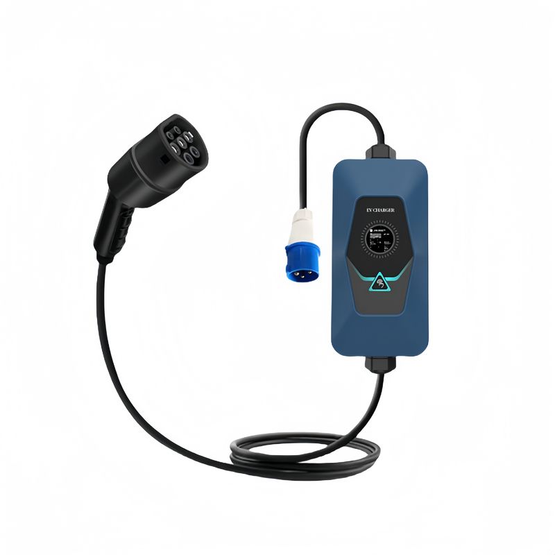 Estándar europeo 16A Control de aplicaciones cargador portátil AC EV para la mayoría de los vehículos eléctricos