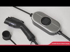 Estación de carga portátil del adaptador 16A EV de Schuko la monofásico con la exhibición del LCD